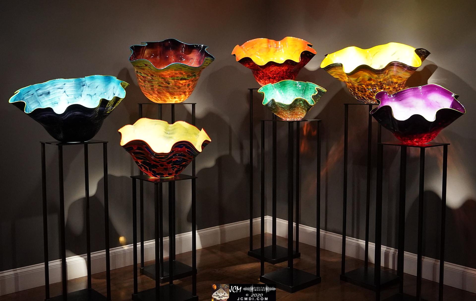 20200930 CheekWood Chihuly - flower bowls